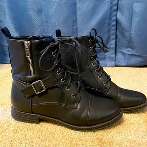 I.D. Required Black Combat Boots